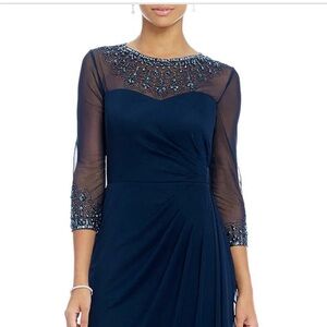 Alex Evenings Dark Blue Gown Never Worn
